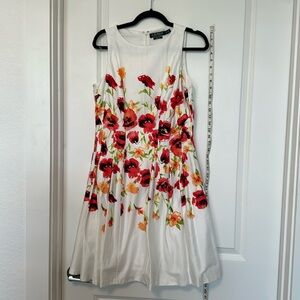 Lauren Ralph Lauren white and flowered dress